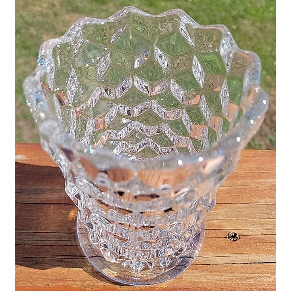 Fostoria Vintage American Vase Approx 5.5 inches Tall Clear Classic - Picture 4 of 7